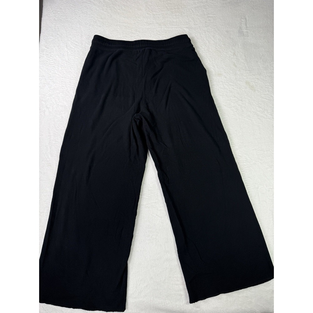 Pact Daily Twill Women's Pants Large Wide Leg Black 100% Organic Cotton Soft - Picture 2 of 9